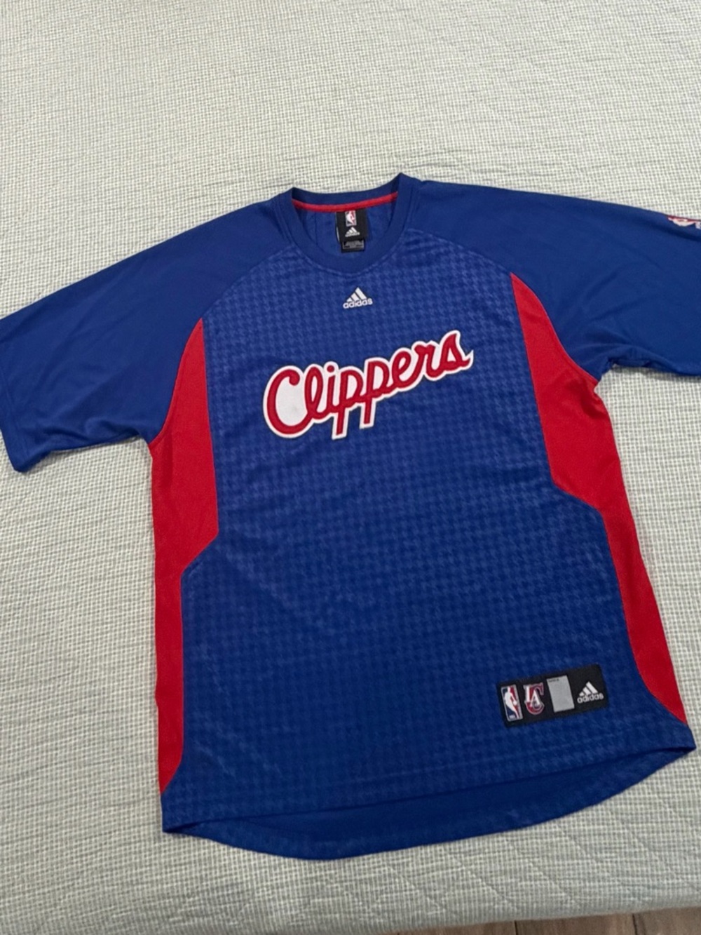 adidas Blue and Red Clippers Jersey Shirt